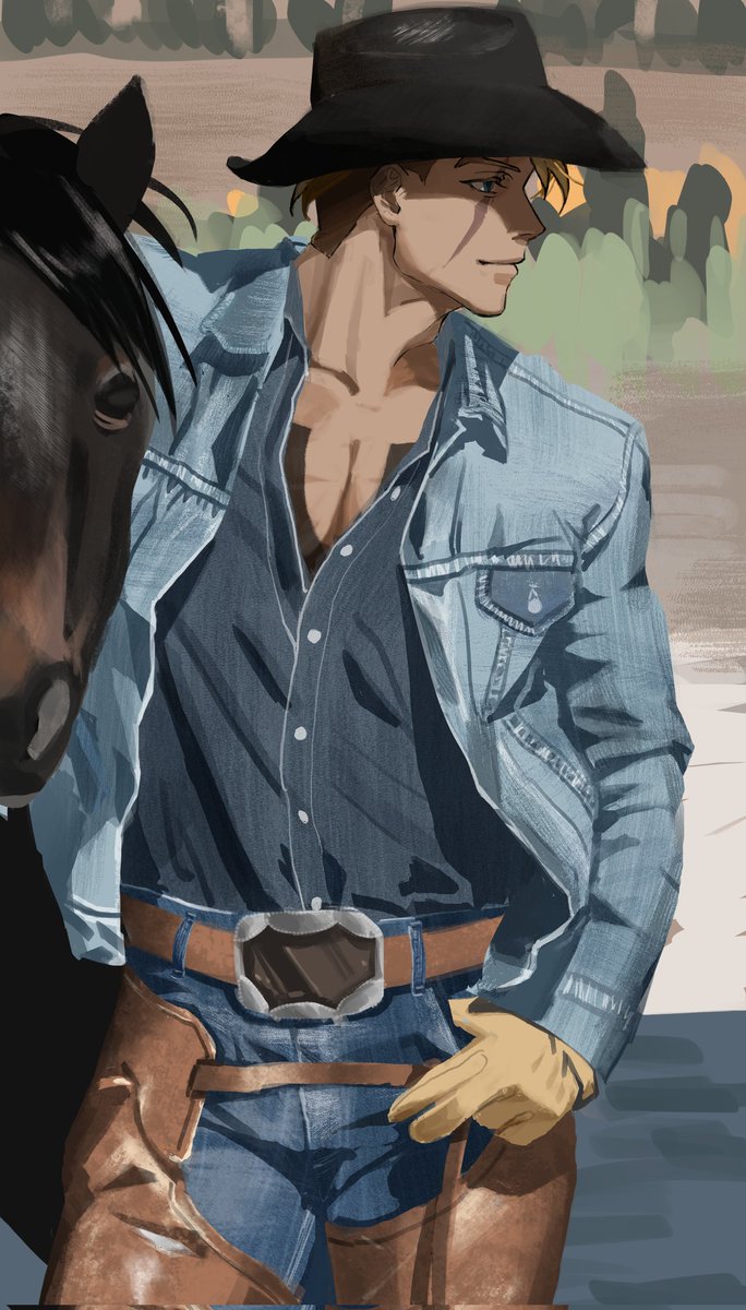 cowboy Luke（抄照片的服装练习