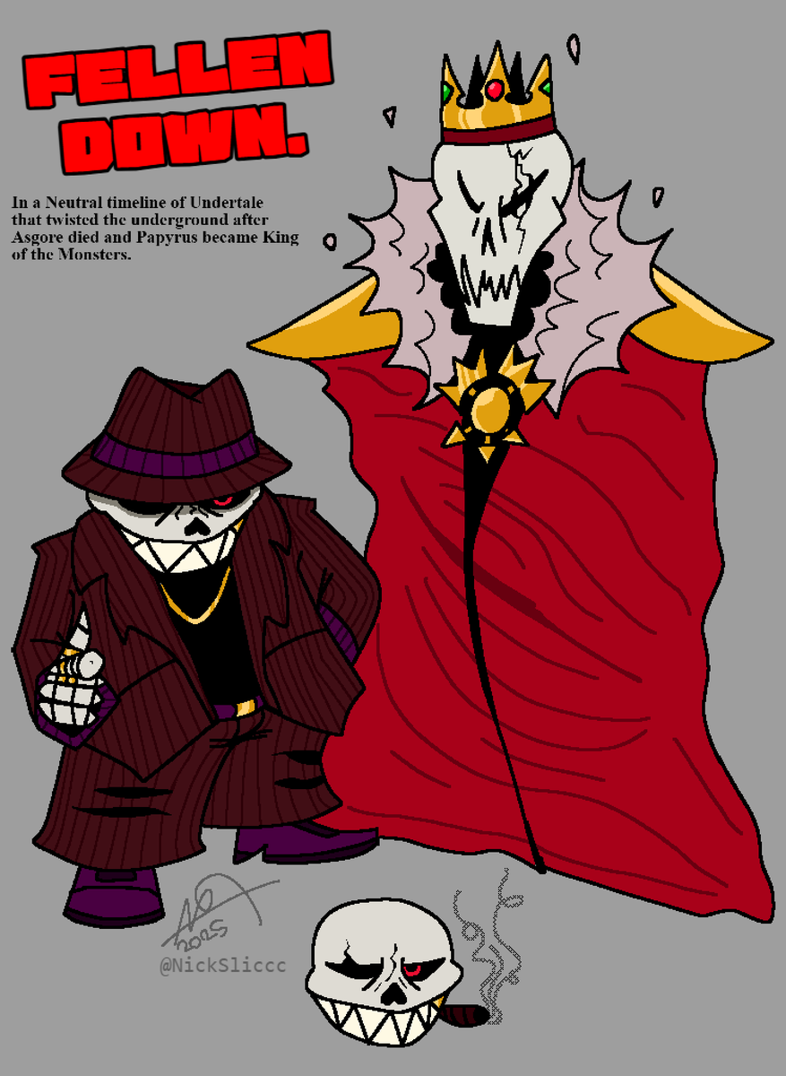 NickSliccc's tweet image. HAPPY 10th ANNIVERSARY @Underfellx !! I did make a retake of UNDERFELL once, but for fun i made this "ReRetake." #underfell #undertaleau