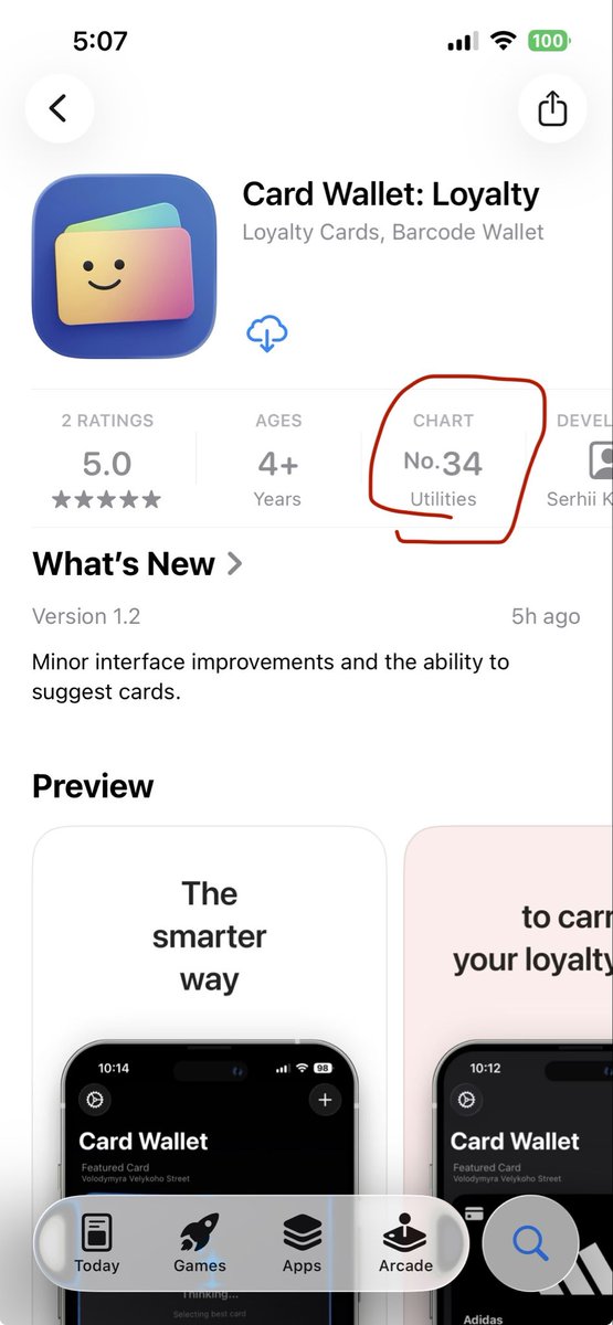 kuserhii's tweet image. My app hit the top 
#SwiftUI