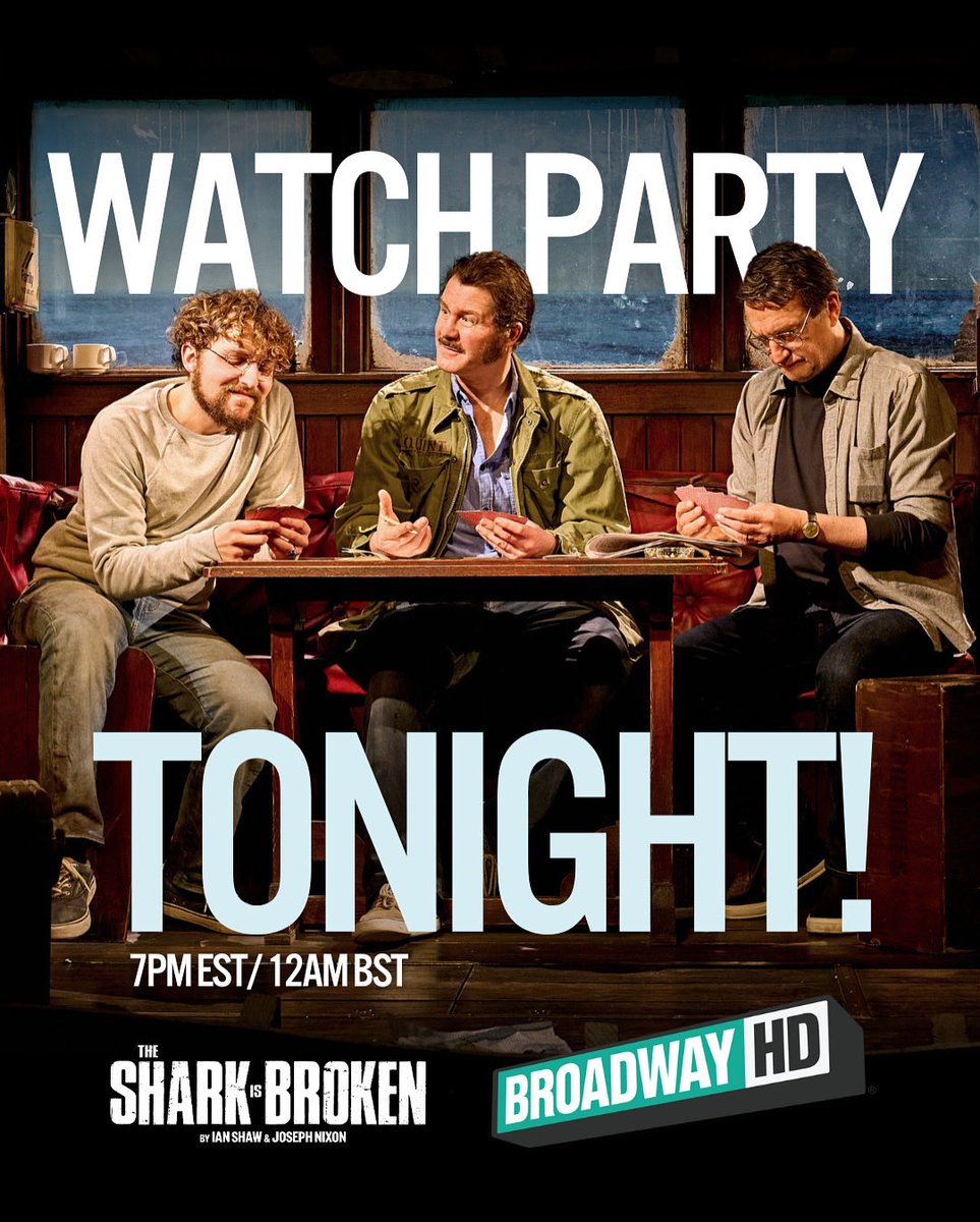 AVAILABLE TO STREAM TONIGHT! 🦈🎥

Join our digital watch party at 7PM EST / 12AM BST on @broadwayhd and experience the show with hundreds of other subscribers!

broadwayhd.com/home

#TheSharkIsBroken #BroadwayHD #JAWS #Theatre