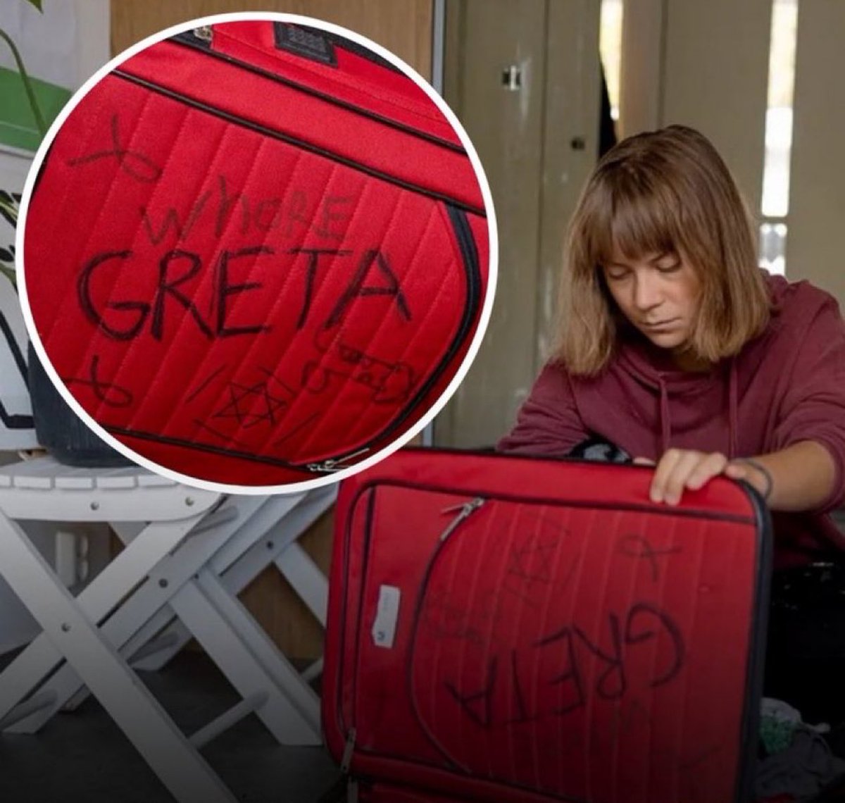 🇸🇪🇮🇱 | Greta Thunberg afirma haber sido torturada y humillada sexualmente por las fuerzas israelíes. En su entrevista con Aftonbladet, describió:

“Me agarran, me tiran al suelo y me arrojan una bandera israelí encima”.
Me arrastraron... Tuve la bandera a mi alrededor todo el