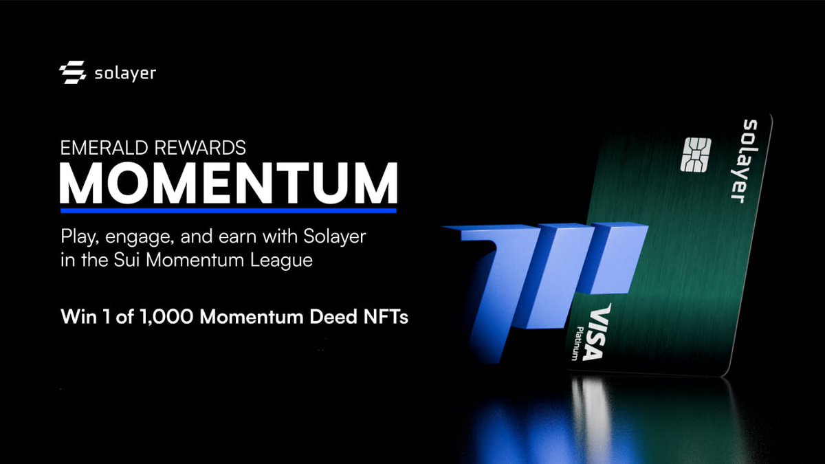 emerald_card's tweet image. join the Momentum League and celebrate @MMTFinance&apos;s upcoming token sale on @buidlpad!

win 1 of 1,000 Deed NFTs for access to epic and exclusive rewards 👀

now live in the Emerald Rewards tab and on Galxe!