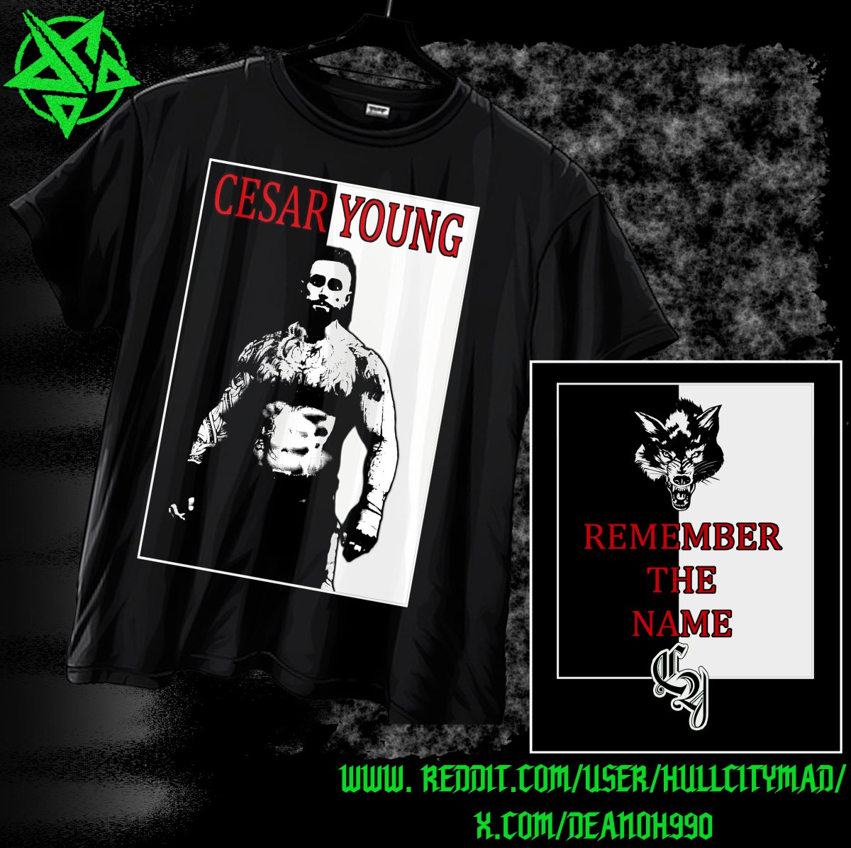 2 attires, some in game shots, and Eddie/ Scarface merch for Cesar Young: instagram.com/cesaryoung2k/

#WWE2K25 #CAW #Cawmmunity #CustomCAW #attire