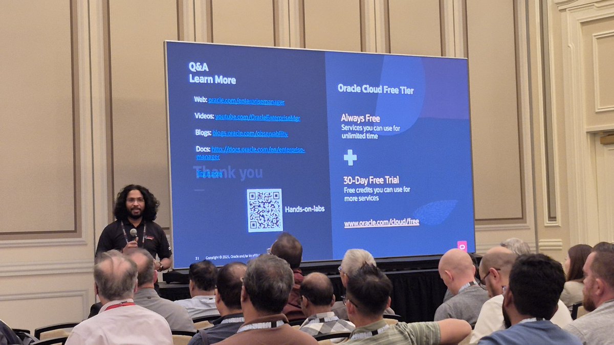 sai_penumuru's tweet image. What an energetic audience! 🔥 It was a full house for our session “AWR.ai: New LLM-Powered Investigations into Database Performance [LRN2899]” — and I’m still buzzing from the excitement!

Huge thanks to everyone who joined us (and even stayed an extra 30…