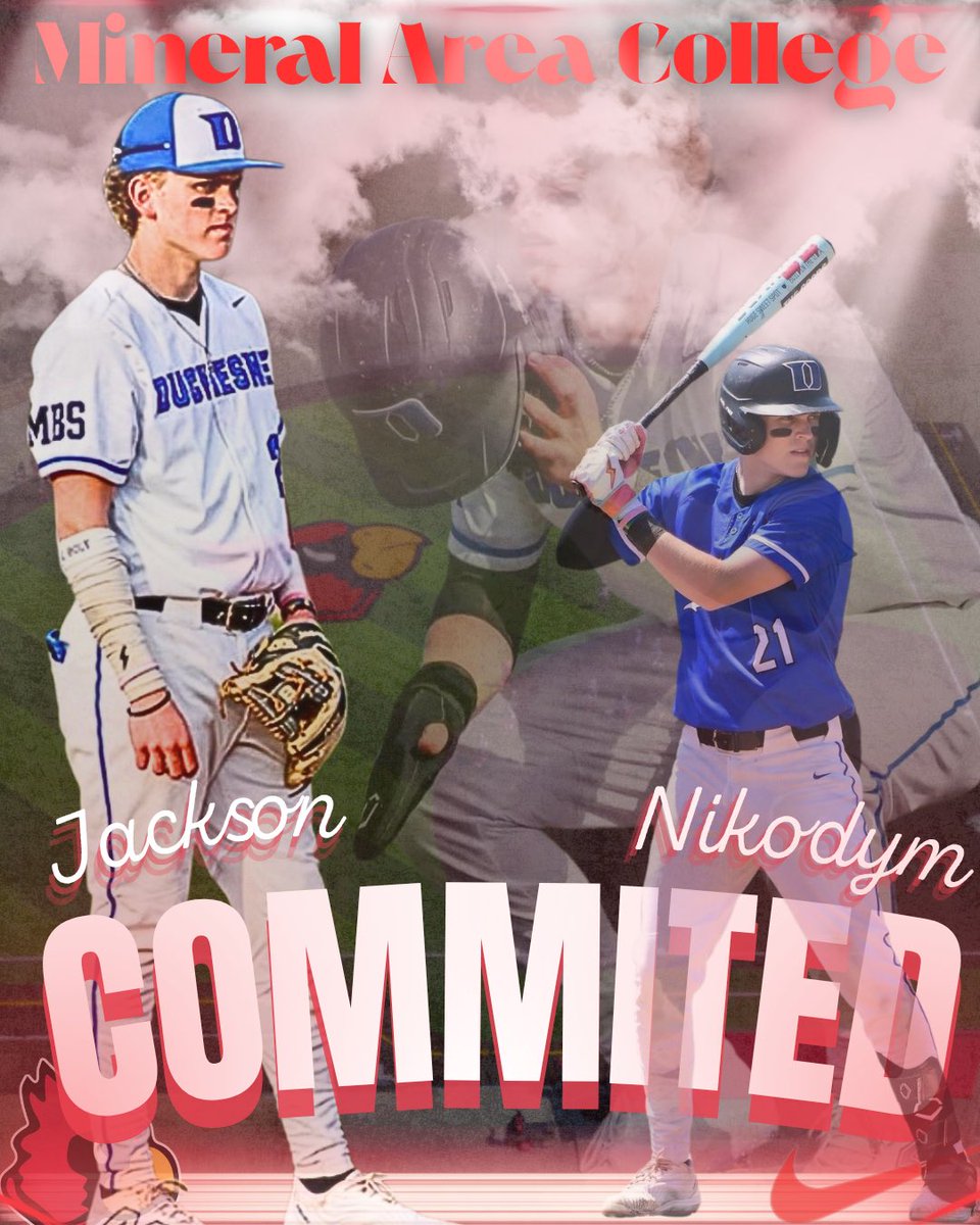 Jackson Nikodym (@jackson_nikodym) on Twitter photo I am blessed to announce my commitment to Mineral Area College!! Thank you to all my coaches, family, and friends who have helped me get to this point! #gobirds
<a href="/CardinalsMAC/">Mineral Area Baseball</a> <a href="/bajones37/">Blake Jones 🇺🇸</a> <a href="/DuchesneBasebal/">Duchesne Baseball</a> <a href="/MidlandBasebal/">Midland Baseball</a> <a href="/PrepBaseballMO/">Prep Baseball Missouri</a> I am blessed to announce my commitment to Mineral Area College!! Thank you to all my coaches, family, and friends who have helped me get to this point! #gobirds
<a href="/CardinalsMAC/">Mineral Area Baseball</a> <a href="/bajones37/">Blake Jones 🇺🇸</a> <a href="/DuchesneBasebal/">Duchesne Baseball</a> <a href="/MidlandBasebal/">Midland Baseball</a> <a href="/PrepBaseballMO/">Prep Baseball Missouri</a>