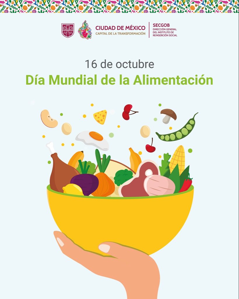 🥦 Día Mundial de la Alimentación 🍎

Cada 16 de octubre recordamos la importancia de garantizar que todas las personas tengan acceso a una alimentación suficiente, saludable y sostenible. 🌾🤝

Promover sistemas alimentarios justos y solidarios es tarea de todas y todos. 🌍💚