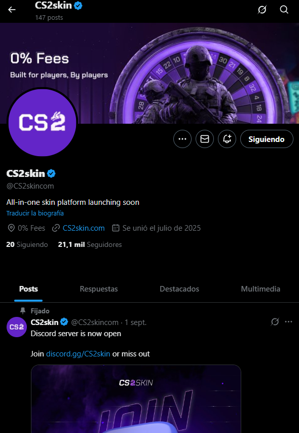lsaac9KatGamer's tweet photo. @CS2skincom Mucha suerte a todos!! https://t.co/cpeYY9G8qF