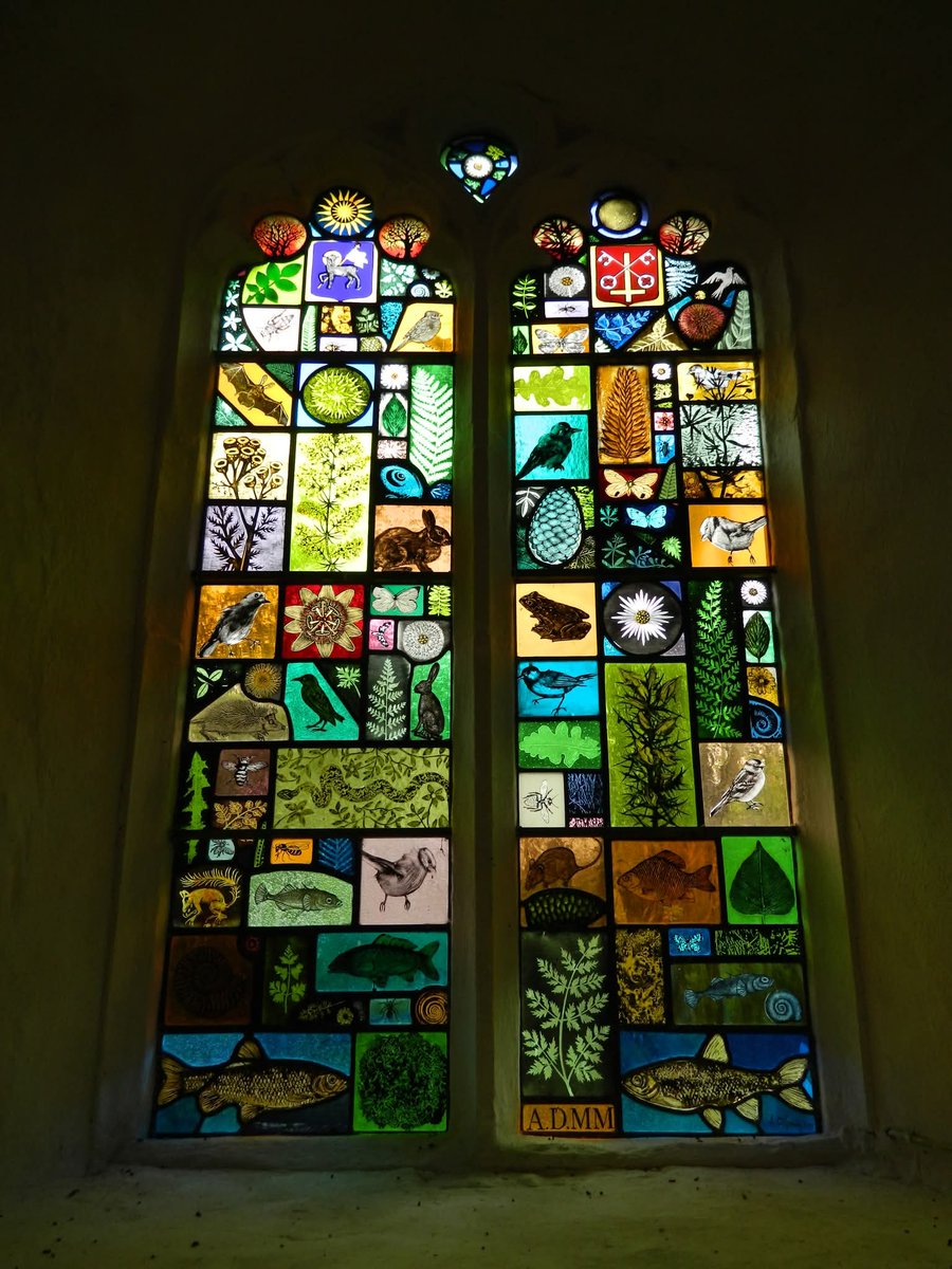 Stained glass window of St Peter’s Church, Norfolk, England