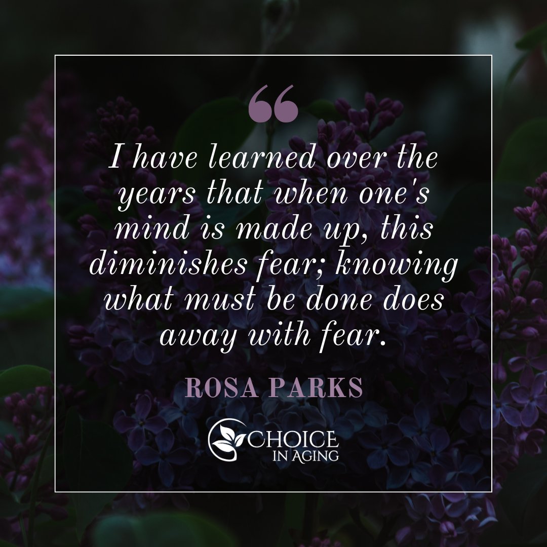 ChoiceinAging's tweet image. "I have learned over the years that when one's mind is made up, this diminishes fear; knowing what must be done does away with fear." – Rosa Parks

Happy National Boss's Day to our fearless leader, Debbie Toth!

#BossDay #BossWomen #SheEO