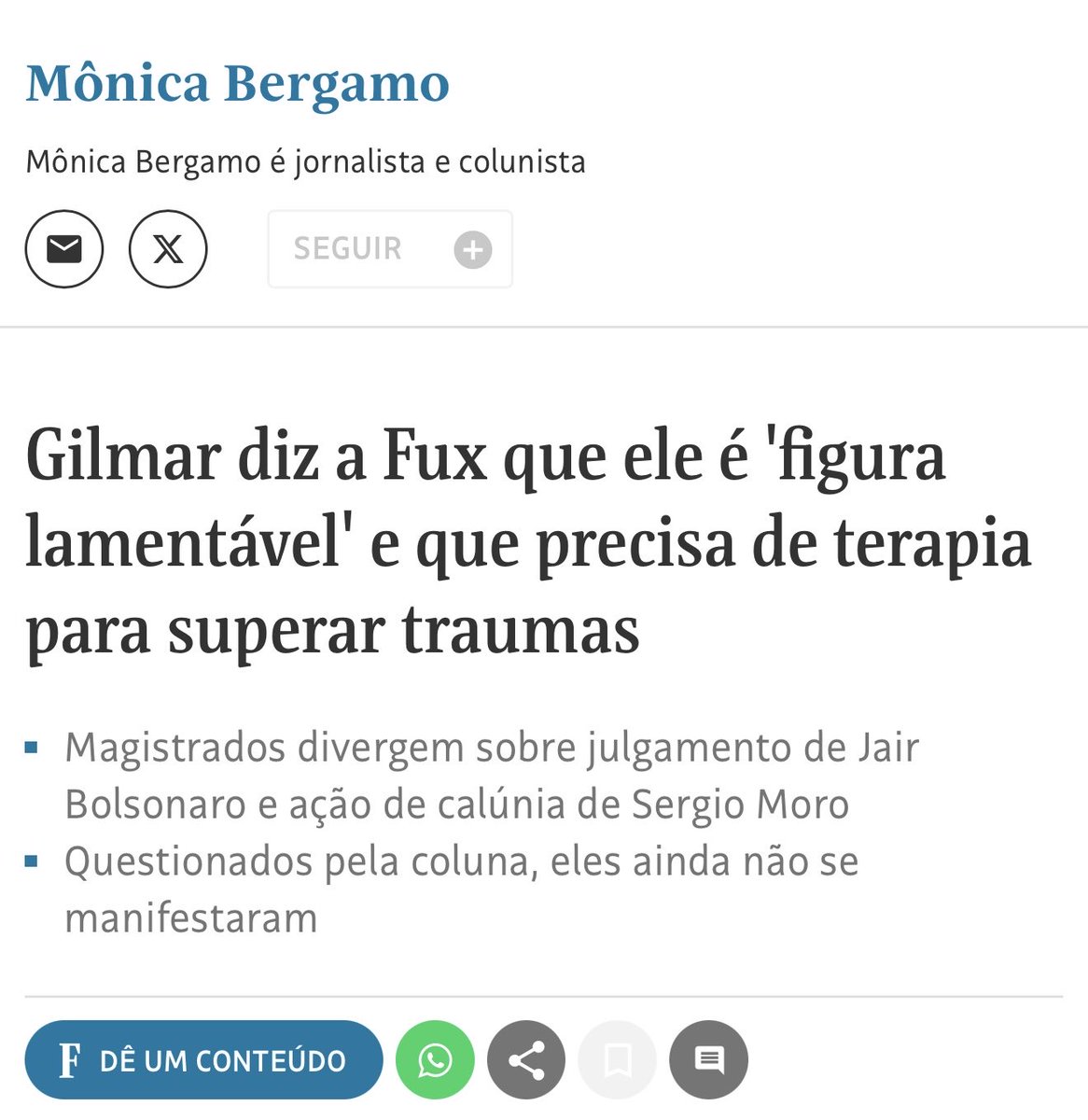 marsiglia_andre's tweet image. Se você ousar pensar diferente dentro do STF, é assim que te tratam. São 11 ministros, mas parece que só uma cabeça vale — a de Gilmar — e só uma caneta manda — a de Moraes
