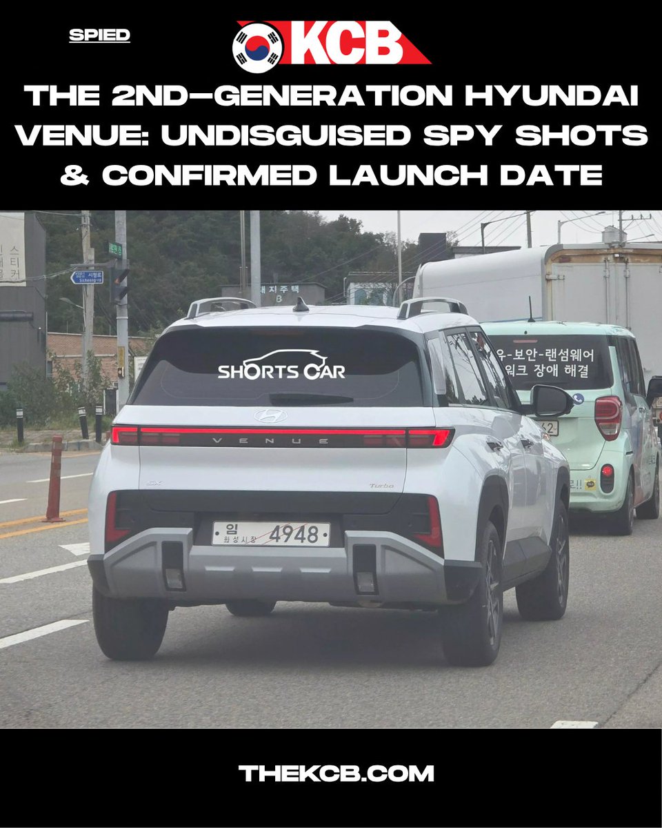 KoreanCarBlog's tweet image. 2nd generation  @HyundaiWorldwide  #venue launch date confirmed! Check latest spy shots caught completely undisguised thanks to  @shorts_car  Read the full details at thekoreancarblog.com/the-2nd-genera…