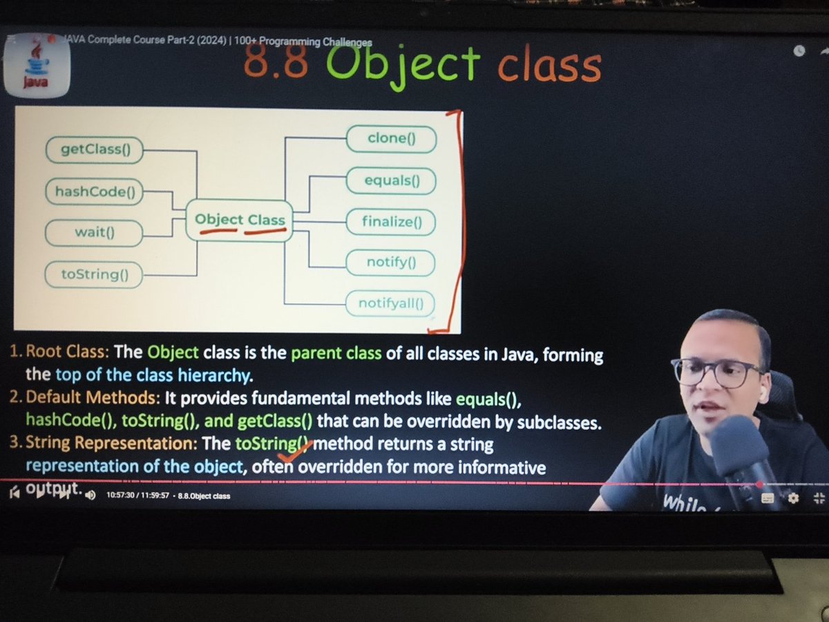 programmerArjun's tweet image. #DAY9
Learned about 
1. Inheritance 
2.Type of inheritance
3.object class
3.equals and hashcode
#100DaysOfCode 
#TUFWinterArc
#Java