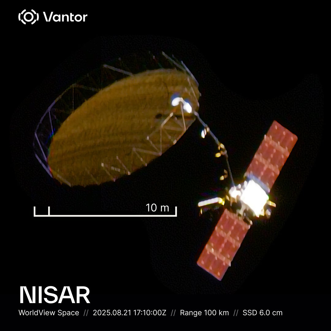 NewsIADN's tweet image. #NISAR satellite&apos;s image captured from space by Colorado-based #Vantor.