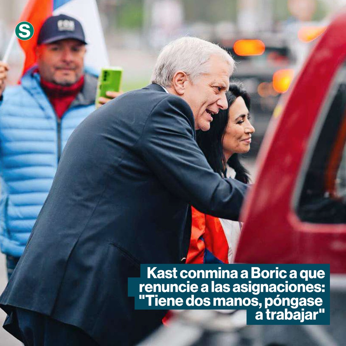 El candidato republicano José Antonio Kast volvió a arremeter contra el Presidente Boric, lo acusó de “abusar del cargo” y lo desafió a un debate “cara a cara”. Dijo que el Mandatario “aún no cumple 40 años” y que, al dejar La Moneda, debiera “renunciar a las asignaciones y