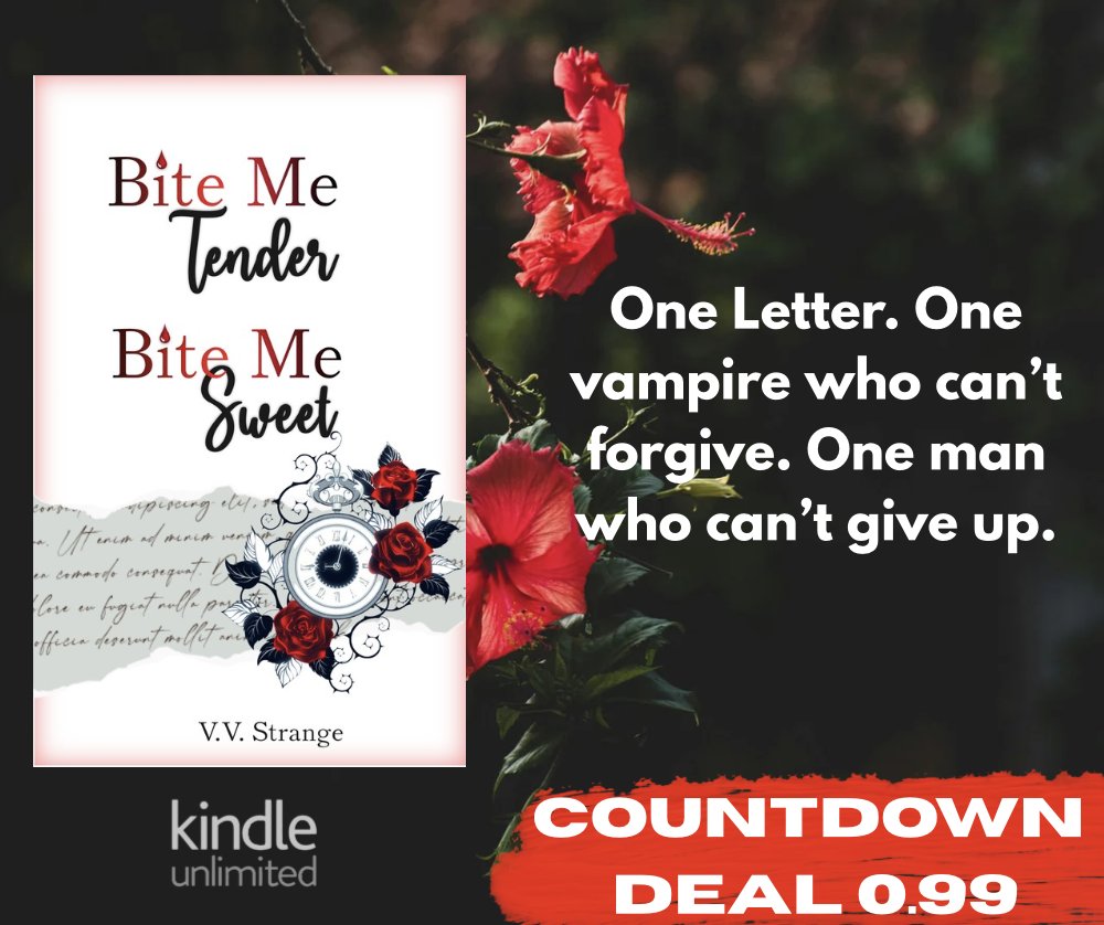 💋 🦇Bitingly good deal— 99¢ ends soon! 💋 🦇

amazon.com/dp/B0CWB24Q4Q
#KindleCountdownDeal #99centRomance #ParanormalRomCom #BookTokMadeMeReadIt #Vampire #paranormalromance