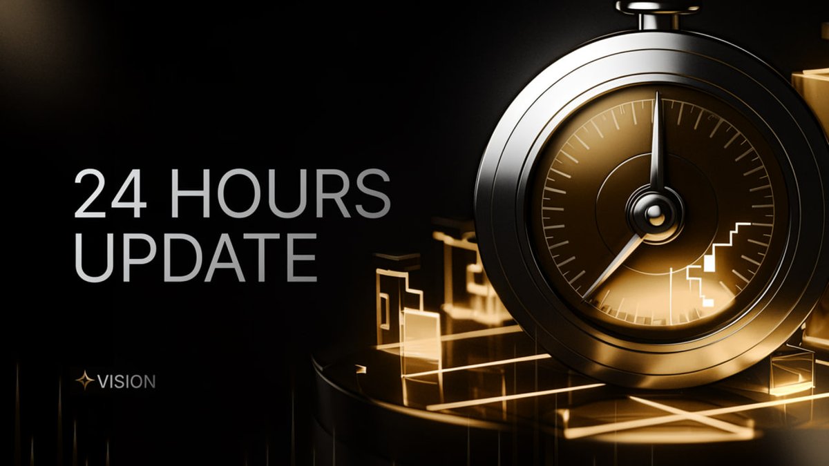 24H Recap <a href="/PoweredByVision/">Vision</a>

Successfully launched $VSN 🚀

Community growing strong with 800+ members on Telegram

300+ followers on X and climbing fast

DexScreener &amp; DexTools fully updated

<a href="/coingecko/">CoinGecko</a> listing submitted 
(Request ID: CL1510250058)

Excited to showcase what we’ve