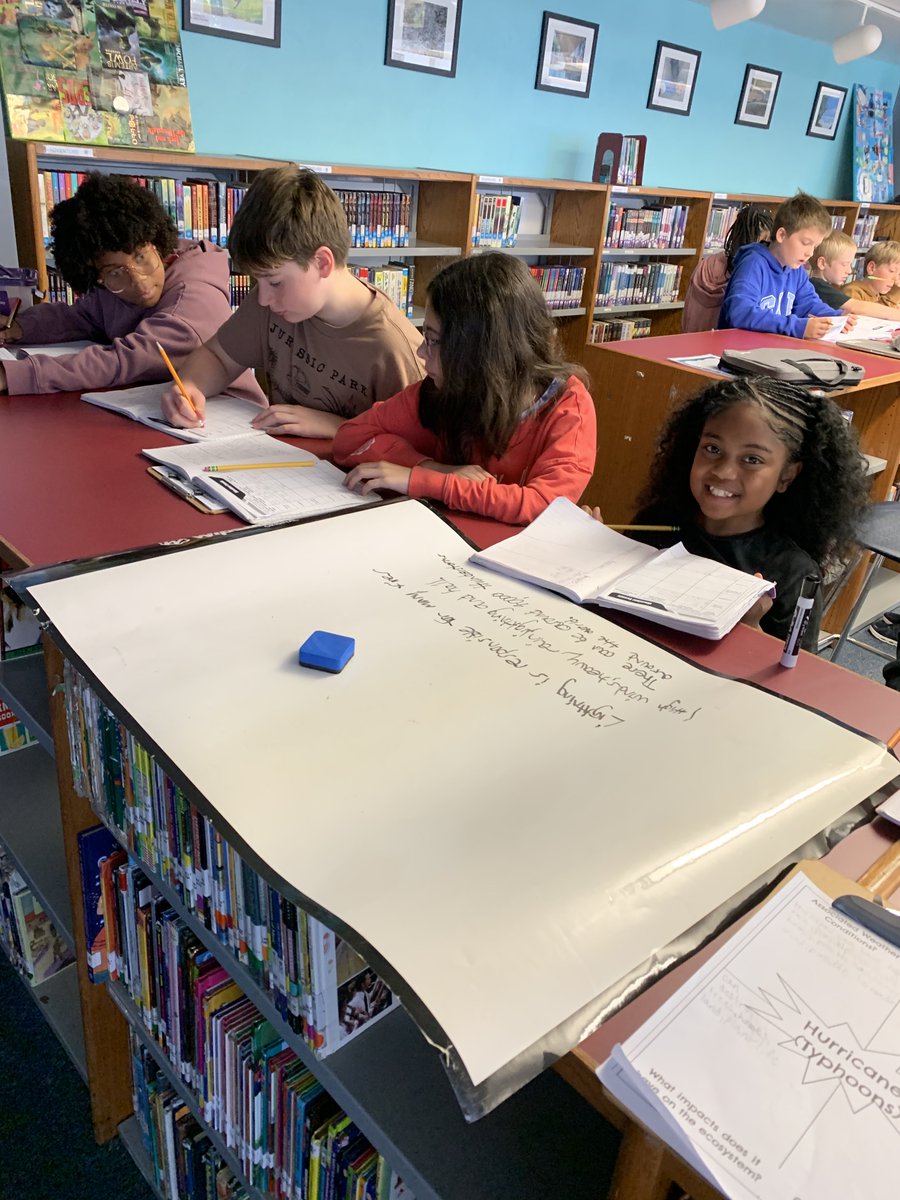 WSESSmithfield's tweet image. Mrs. Winkley and Mrs. Carey collaborate on a jigsaw research project on extreme weather! Students each took a turn as the teacher to share the information he or she learned with the group. #WestsideBestside