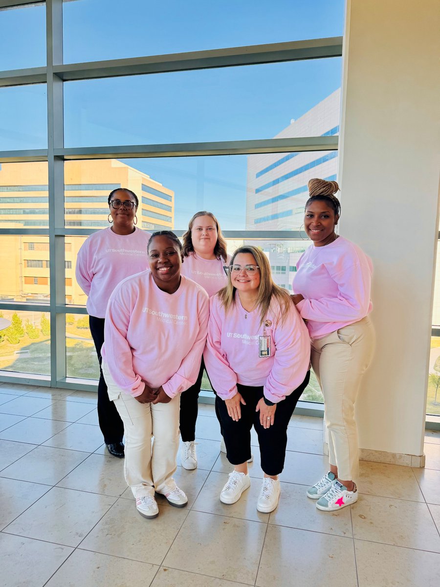 utswortho's tweet photo. On Wednesdays, we wear pink! 🩷 October is Breast Cancer Awareness Month! 

#UTSWOrtho is showing support by wearing pink every Wednesday and Friday throughout this month.

#utsouthwestern #orthopaedicsurgery #orthopaedicsurgeon #breastcancerawarenessmonth #supportacause https://t.co/WqNINs3J8D