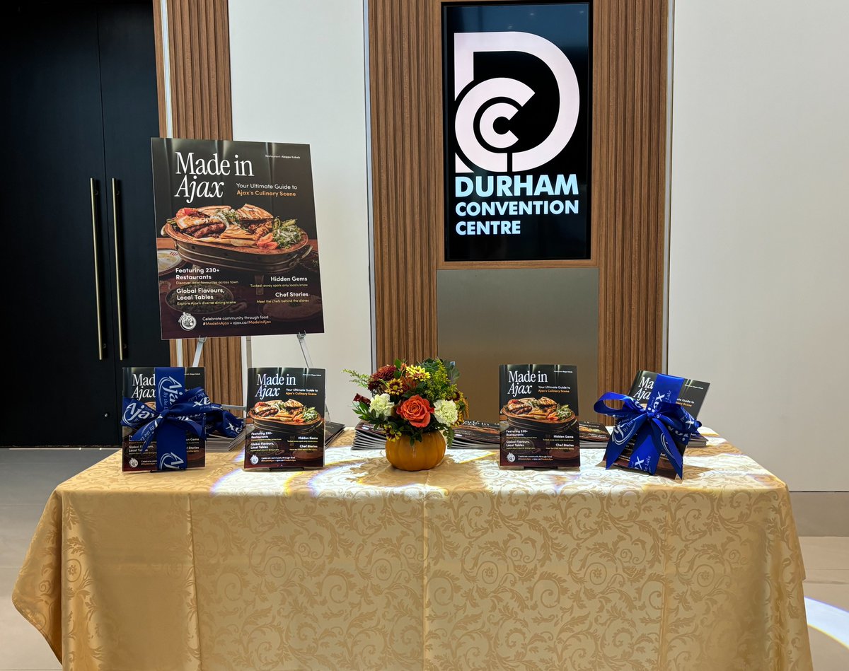 Yesterday, I attended a launch event with Council and local restaurant owners to officially announce the Town’s new “Made in Ajax: The Official Culinary Guide”. 

Thank you to all who came together to celebrate the incredible flavours, chefs and local spots that make our town so