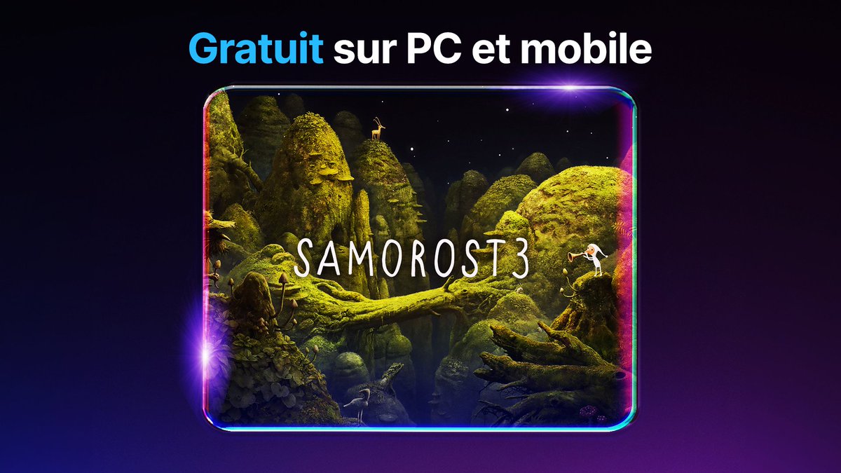 L’aventure continue dans Samorost 3, gratuit jusqu’au 23 octobre 🚀 epic.gm/free-mobile1016
Également disponible gratuitement sur Android dans le monde entier et sur iOS dans certains pays.