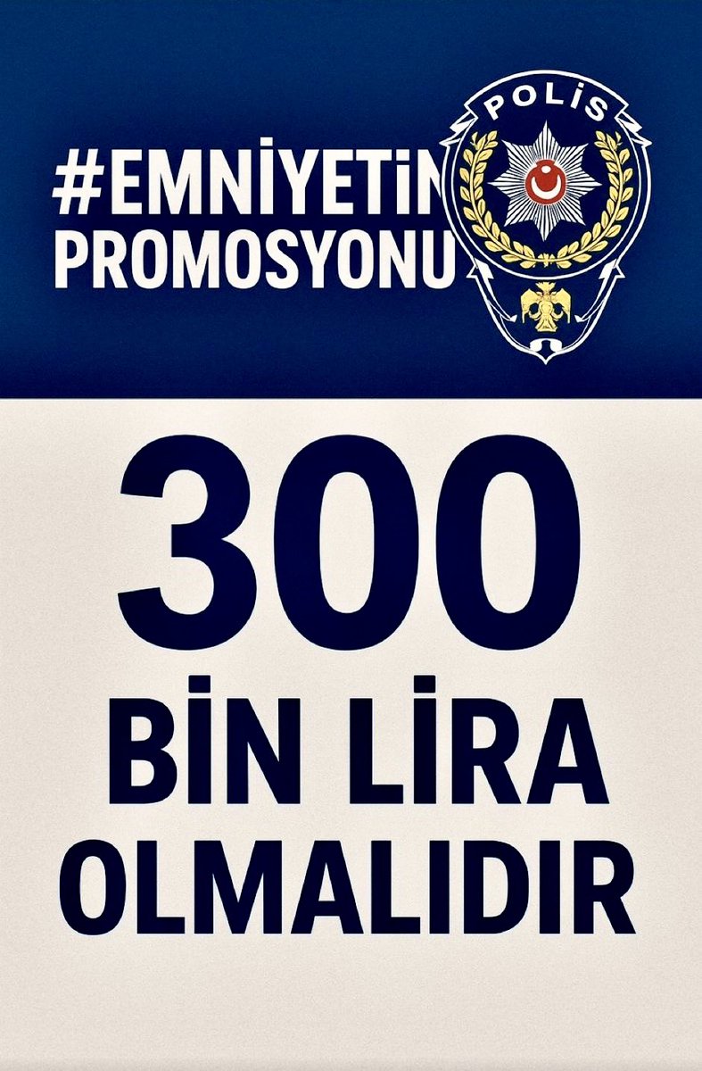 Polise verilecek promosyon
sadece para değildir

Türk Milletinin huzuru için 7/24 cansiperane çalışan polislere ve ailelerine teşekkür, moral ve motivasyondur

<a href="/TC_icisleri/">T.C. İçişleri Bakanlığı</a> <a href="/AliYerlikaya/">Ali Yerlikaya</a>
<a href="/EmniyetGM/">Türk Polis Teşkilatı</a> <a href="/mahmutdemirttas/">Mahmut Demirtaş</a>
<a href="/VakifBank/">VakıfBank</a> <a href="/Halkbank/">Halkbank</a> <a href="/ziraatbankasi/">Ziraat Bankası</a>

#EgmPromosyondaHakkaniyet 🇹🇷