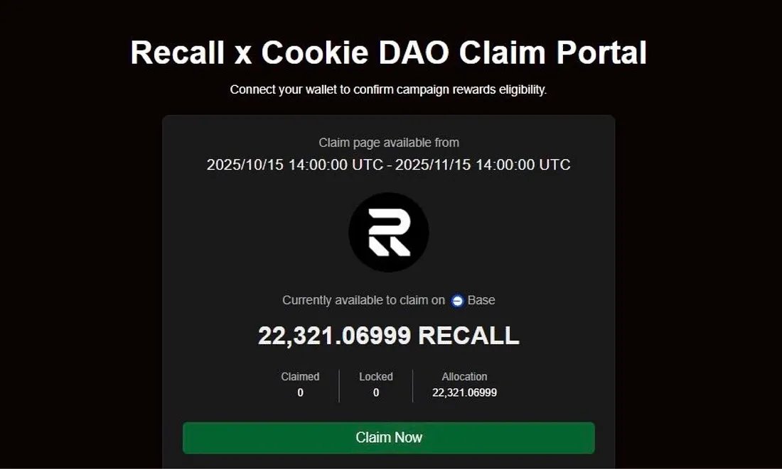 🔸 0.35% of $RECALL was given to the top 800 snappers

🔸Some snappers with less than 500 followers earned over $800.

💢 New big opportunity is coming soon....

⭕️ $VOOI is giving away 1.92% of its tokens to <a href="/cookiedotfun/">Cookie DAO 🍪</a> snappers &amp; stakers

Steps to join 👇

📁 Create a cookie