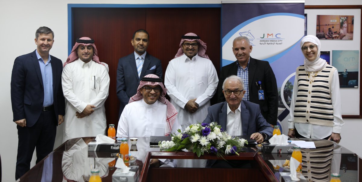 A delegation from Arabsat visited JMC Co. in Amman to discuss the joint cooperation. 
The delegation was headed by Arabsat CEO Dr. Bader Nasser Al-Suwaidan, and was accompanied by the Managing Director and the Technical Director / Eng. Yasser Hassan.

#JMC #Arabsat #cooperation