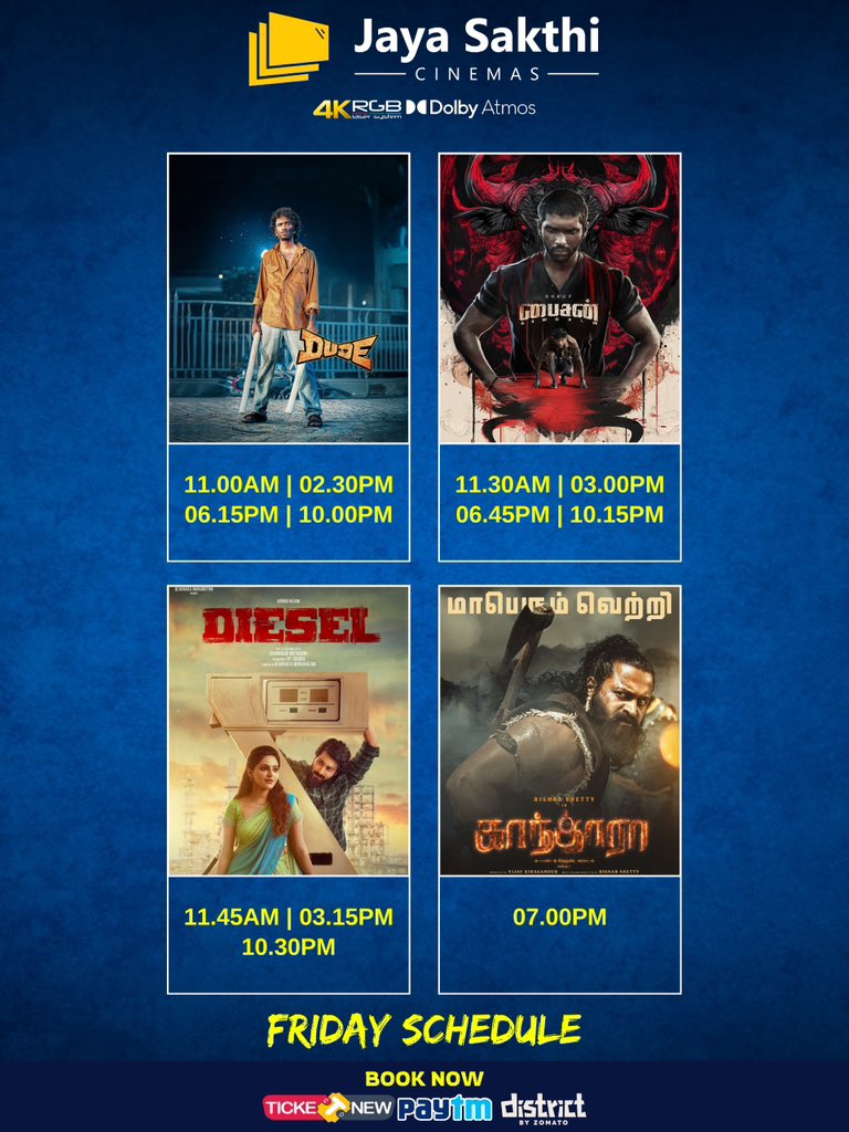 Jayasakthi Cinemas 4K-RGB/DolbyAtmos tweet media