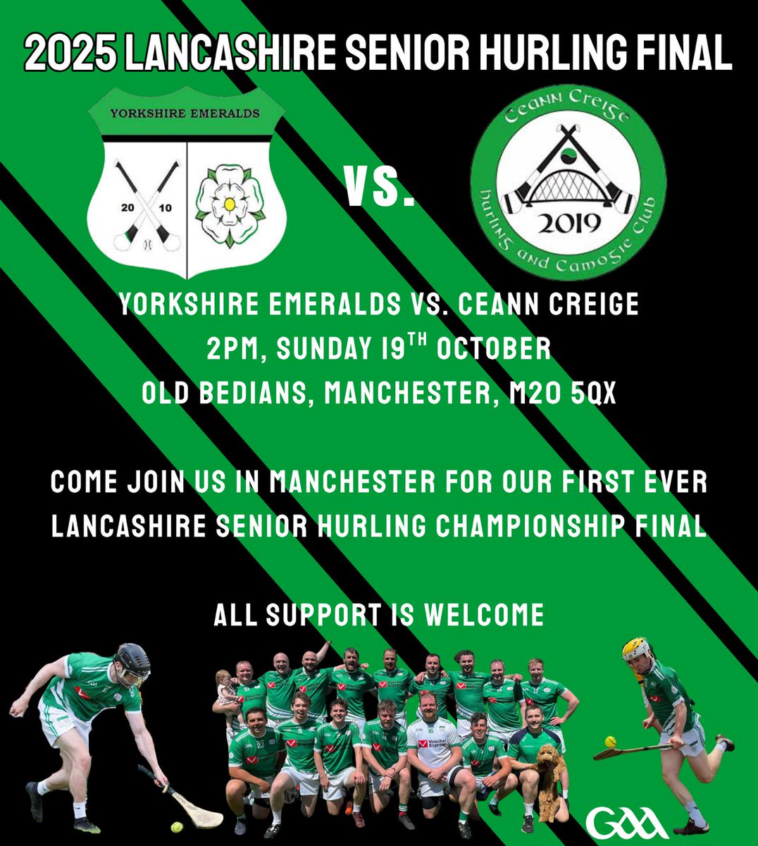 Yorkshire Emeralds (@yorkshirehurlin) on Twitter photo History in the making this weekend as we take part in our first ever <a href="/OfficialLancGAA/">LancashireGAA</a> senior hurling final. Let's hope we have a day to remember History in the making this weekend as we take part in our first ever <a href="/OfficialLancGAA/">LancashireGAA</a> senior hurling final. Let's hope we have a day to remember