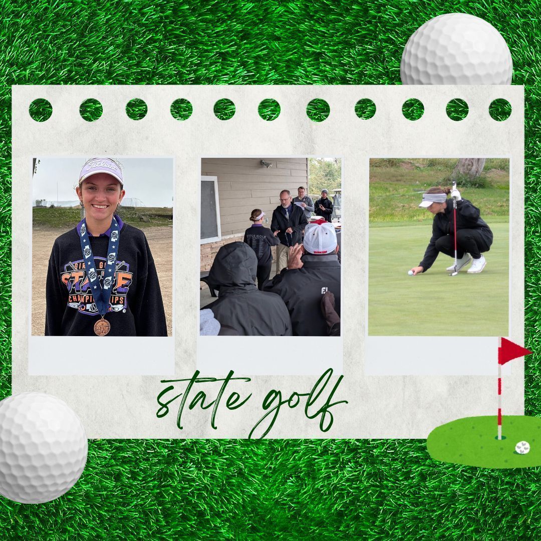 Senior Addi Rehnberg competed in the state golf tournament in North Platte on Monday and Tuesday, shot a 171 and placed in 11th place. She said "There are always ways to improve and make it better, but I feel that I played really well and kept my emotions down."