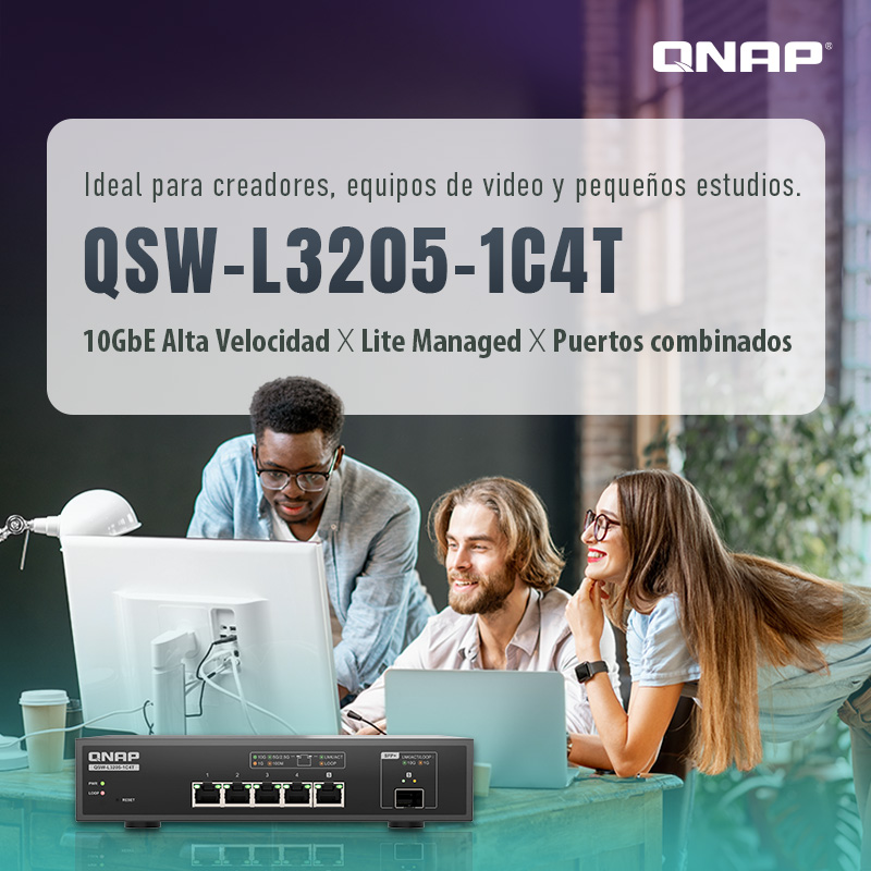 Qnap_LA's tweet image. 💡 No se necesita un gran conmutador: ¡5 puertos ofrecen hasta 20 Gbps!

Para los equipos/estudios con menos de 5 personas, las mayores preocupaciones son:
👉 qnap.to/88pyg7
👉 qnap.to/88pxd2

#QNAP #10GbE #NAS #Switch #SmallStudios #Editing #Backup