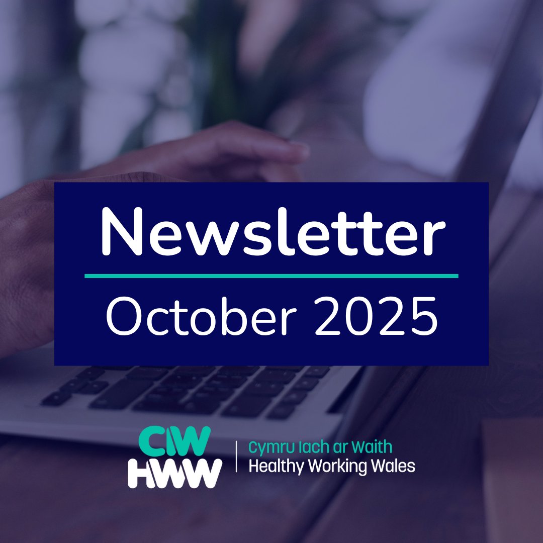 There’s a new Healthy Working Wales newsletter out today! 🧾

In this issue you will find information about the launch of our new free services, our next free webinar and much more!

Visit our website to read and subscribe 🔗 healthyworking.wales/newsletter/oct…
