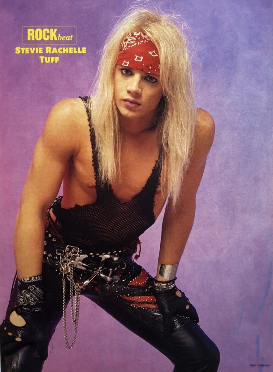 StevieTuff's tweet photo. 1990 was a good year.
Rock Beat pin-up!
Photo by Glen LaFerman
😃💪🔥👍🎤☀️🌴😁
#tuff #stevierachelle #stevietuff #ripmagazine #rockbeat #glam #hollywood #sunsetstrip #mtv #hairmetal #glamrock #hardrock https://t.co/lpky4fhBG7