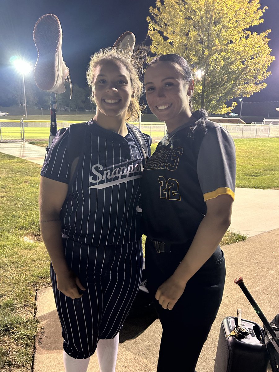 When teammates become opponents…keep up the great work ladies!!! 🥎💪