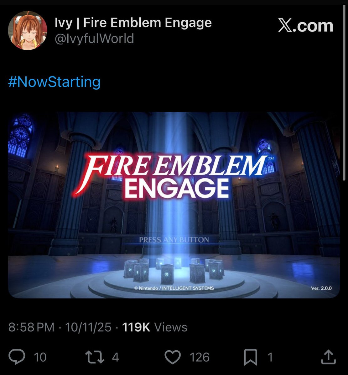 IvyfulWorld's tweet image. My tweet about starting engage got way more likes than my one about starting ZA. This is a clever reference to the fact that engage is a 10 times better game than ZA