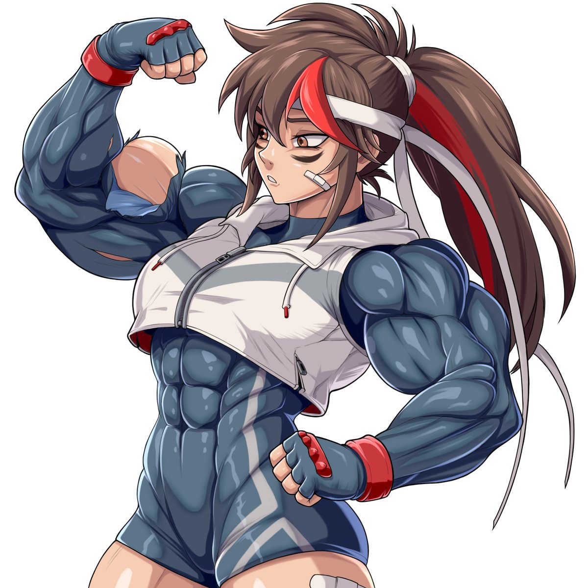 Comm for anonymous

Juliette did a little over flex this tyme💪
Let's hope her next costume is thicker😅