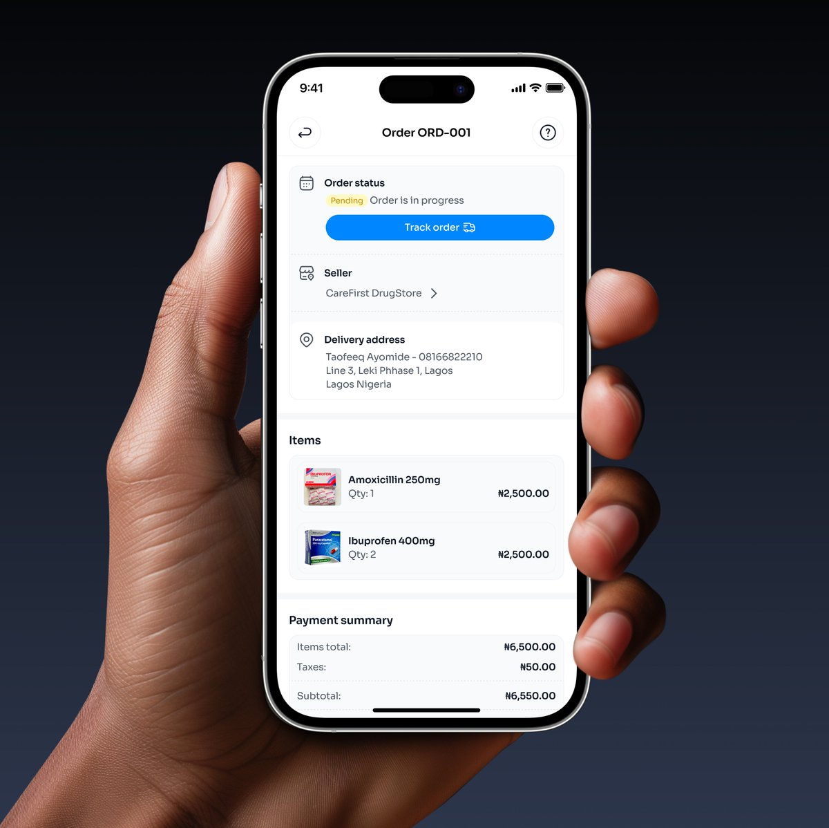 taofeeqdesigns's tweet image. Order Details โ Transparency in action ๐
Designed for clarity, confidence, and control.
Every key info where users expect it, no guesswork. โ๏ธ