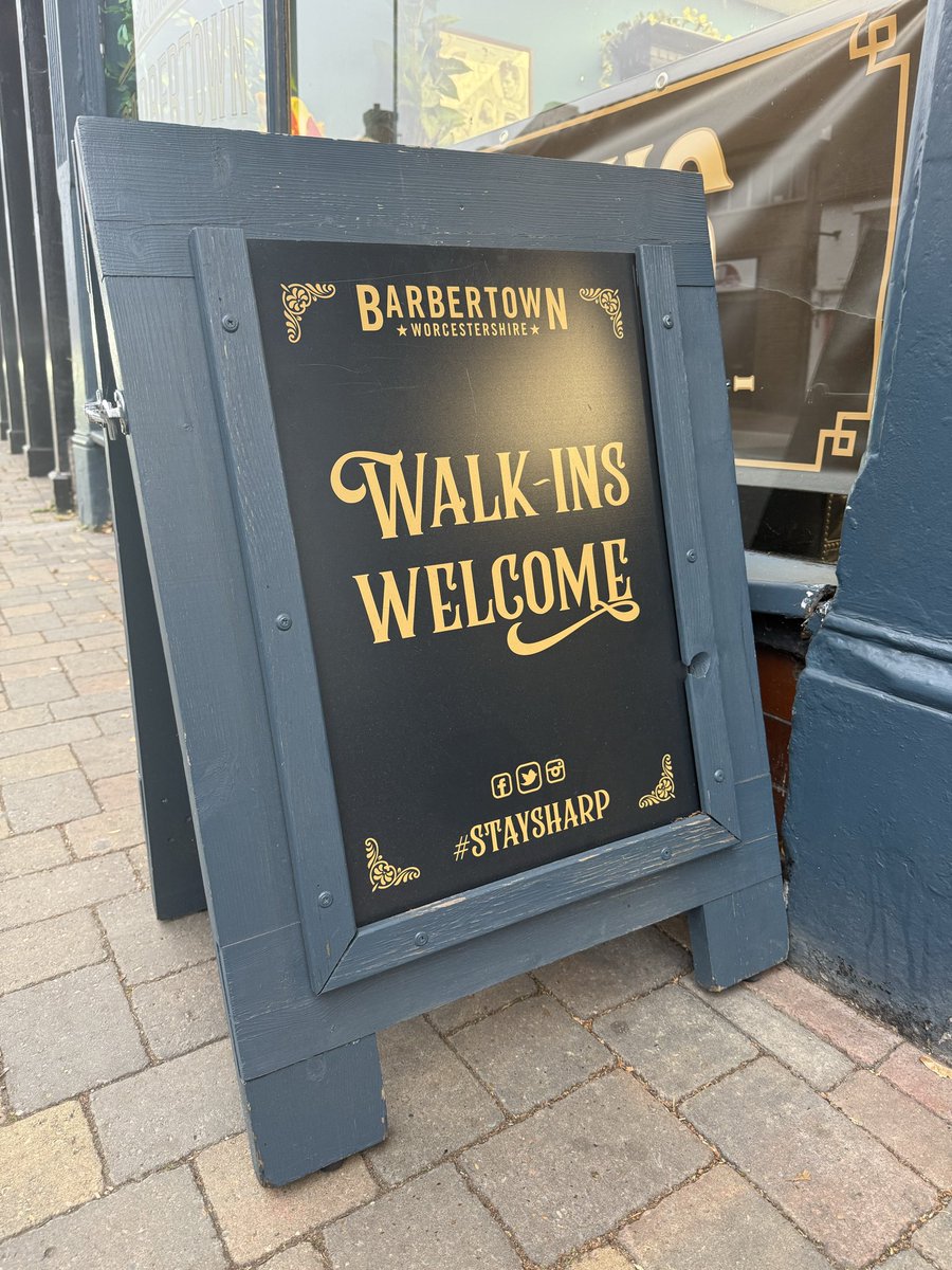 Appointments Always ..
Walk-in if ya Lucky ..

#StaySharp Guys .. 

barbertown.co.uk

#Worcester #Malvern #Droitwich #Barber #Barbers