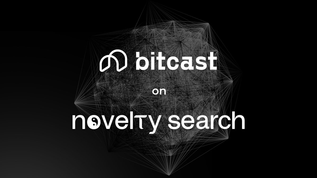 Bitcast_network's tweet image. @Tom_dot_b & @Will_Mizu will be catching up with @const_reborn on Novelty Search in 4 hours!
Don't miss it.