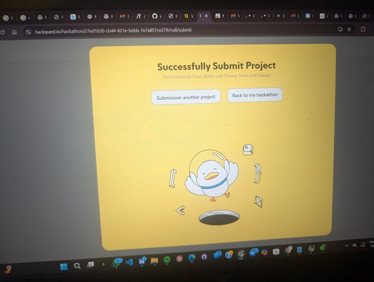 shriyash_soni's tweet image. 36 hours. Zero sleep. Infinite passion. 😭💻
Just submitted FlowNest — our DeFi + NFT platform built on Flow Blockchain 🌊
It’s not easy to build & secure grants in Web3, but totally worth it.
Builders — you must try Flow! 🚀
#FlowBlockchain #HackQuest #DeFi #Web3 #Hackathon