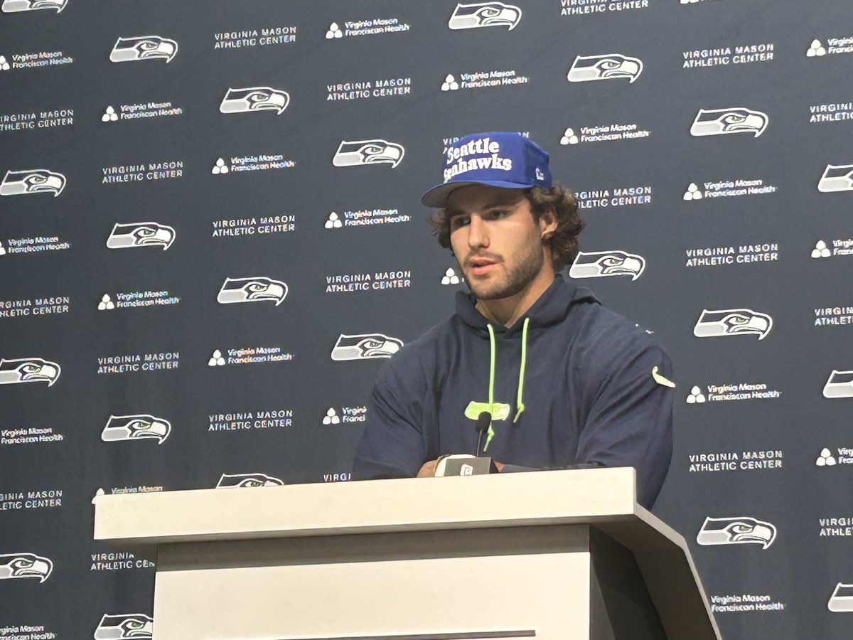 Tight end AJ Barner asked about what he’s learned from WR Cooper Kupp with #Seahawks: 

“Success leaves clues. Cooper’s in here at 5 a.m.” 🫩 