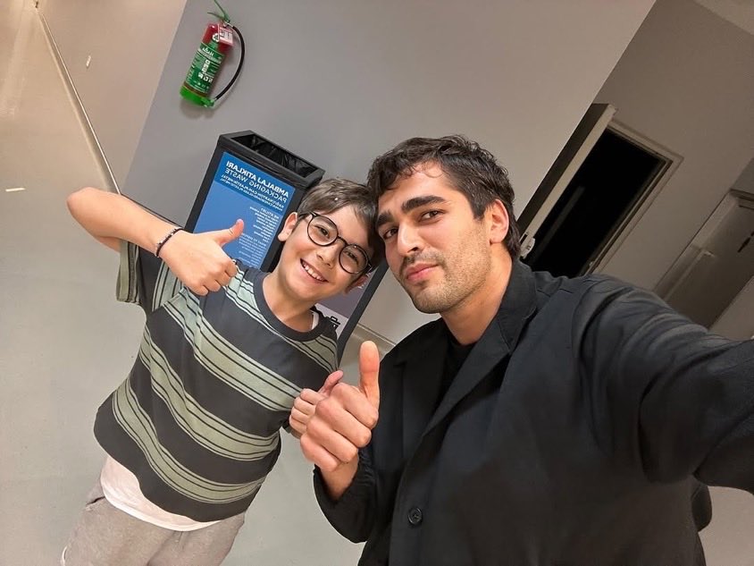 #MertRamazanDemir ve çocuk oyuncular Ayaz Gülşen ve Abdullah Burak Kaya, bir araya geldi.