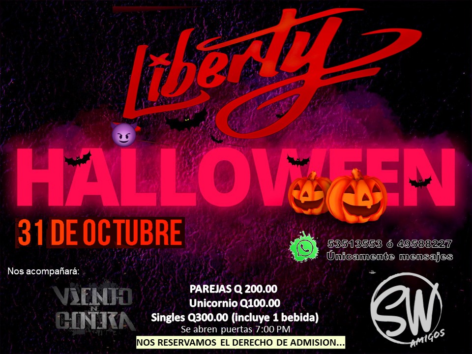 AmigosSwings's tweet photo. Listos para la mejor fiesta de Halloween!!?
31 de octubre 7pm https://t.co/TLddCYrahr
