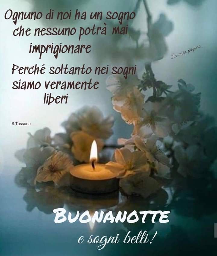 Il letto mi chiama e non voglio farlo aspettare 
Buonanotte