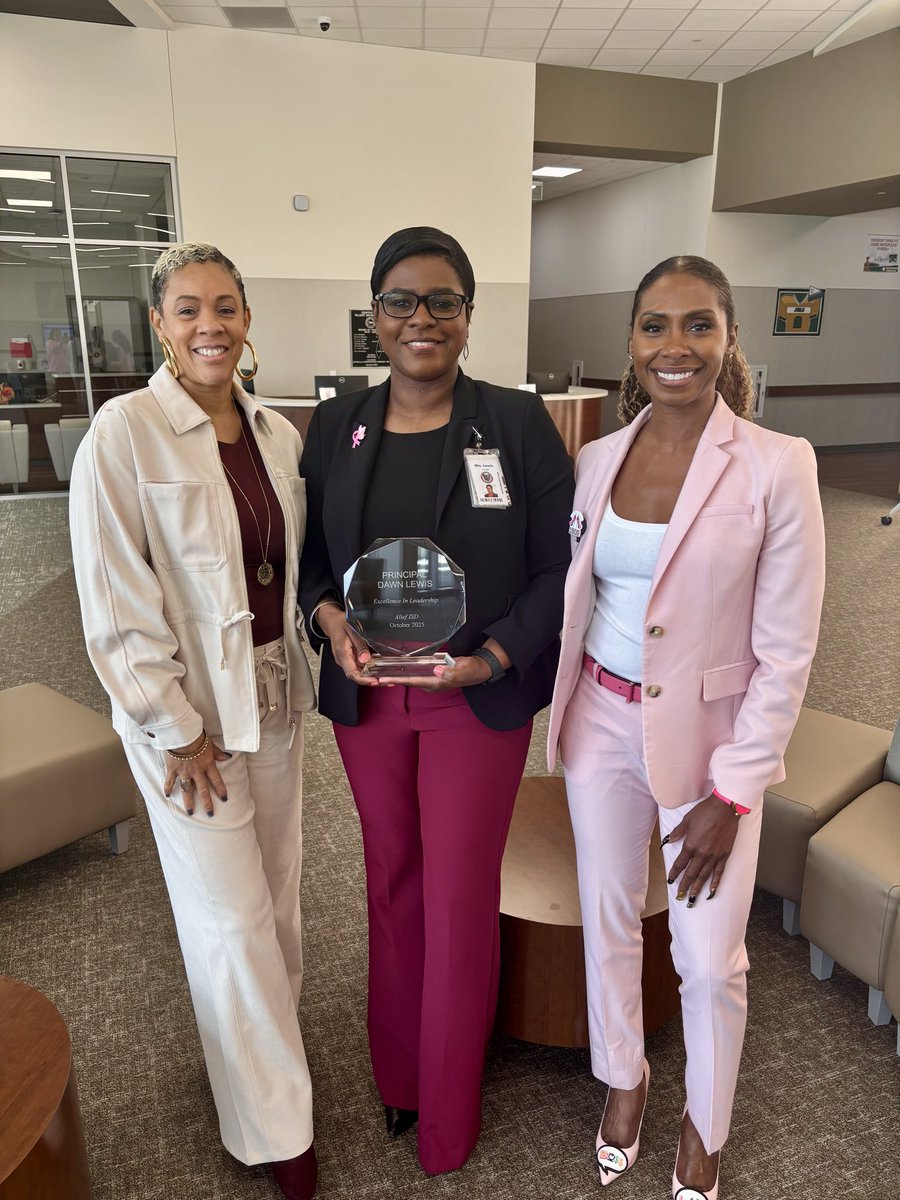 Congratulations to our October Excellence in Leadership award recipient, Dawn Lewis!!! 👏🏾👏🏾👏🏾👏🏾👏🏾 Her impact is felt at the elementary and secondary levels!!!! She is 1 of 1!!! <a href="/AlcPanthers/">Alief Learning Center</a>