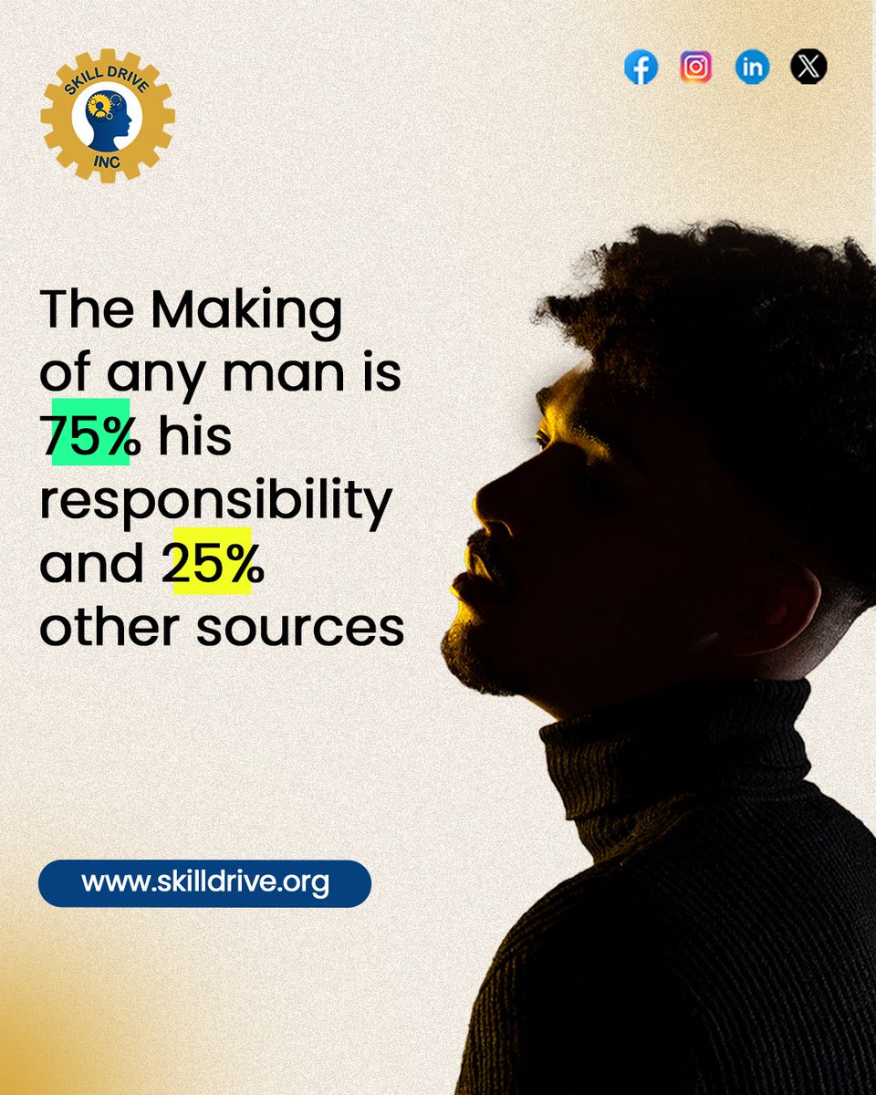 skilldrive's tweet photo. Success is a team effort — but you’re the main player.
We provide the guidance and skills; you bring the drive.
Because becoming your best self is 75% your effort, 25% our support.
#SkillDrive #GrowWithUs #OwnYourSuccess #KeepLearning #BuildYourFuture #CareerReady https://t.co/M56i7xUg26