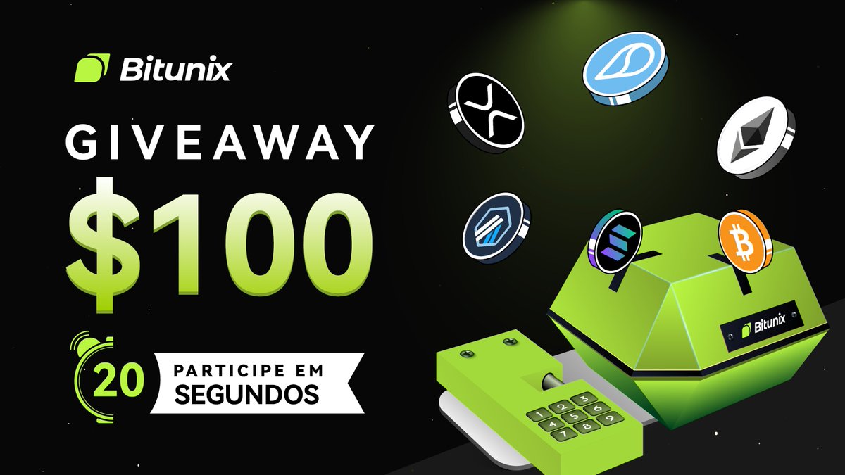 BitunixPT's tweet image. Alerta #giveaway? 🎁
Siga os passos e ganhe uma parte de 100 $USDT 💰
1️⃣Siga-nos @BitunixPT e t.me/BitunixPT ✅
2️⃣RT e Like 💚
3️⃣Tag 3 amigos
10 vencedores serão anunciados na próxima semana por DM📅
#Airdrop #CryptoGiveaway #Sorteio #Crypto #Cripto $BTC $ETH $XRP