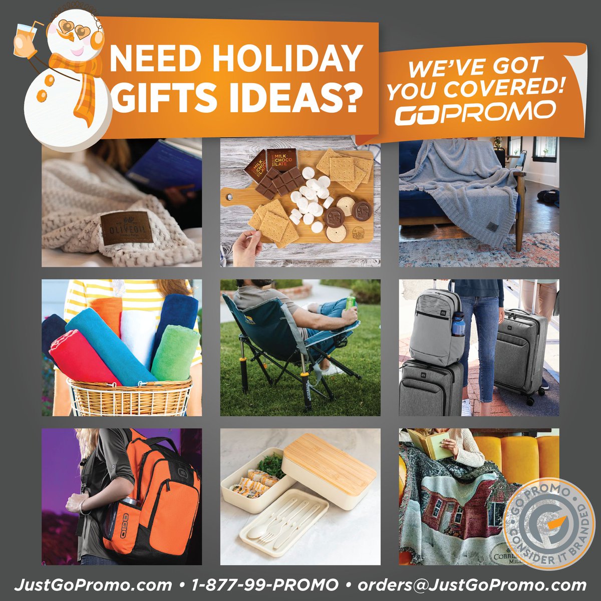 Searching for the perfect holiday gifts? From travel essentials to kitchen must-haves, Go Promo has you covered for employees, clients, and more.

Find even more holiday gift ideas here.🔗 buff.ly/TLafLWJ