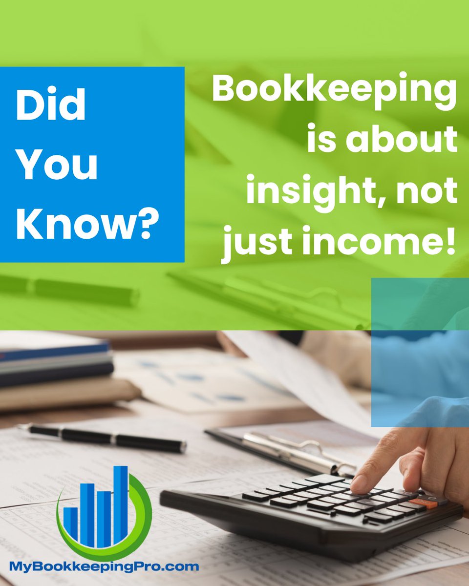MyBookkeepngPro's tweet image. Did you know? Accurate bookkeeping isn’t just about tracking income—it’s about understanding why your business earns what it does.

With clear, reliable reports, you can identify trends, cut unnecessary costs, and stay focused on profit—not paperwork.