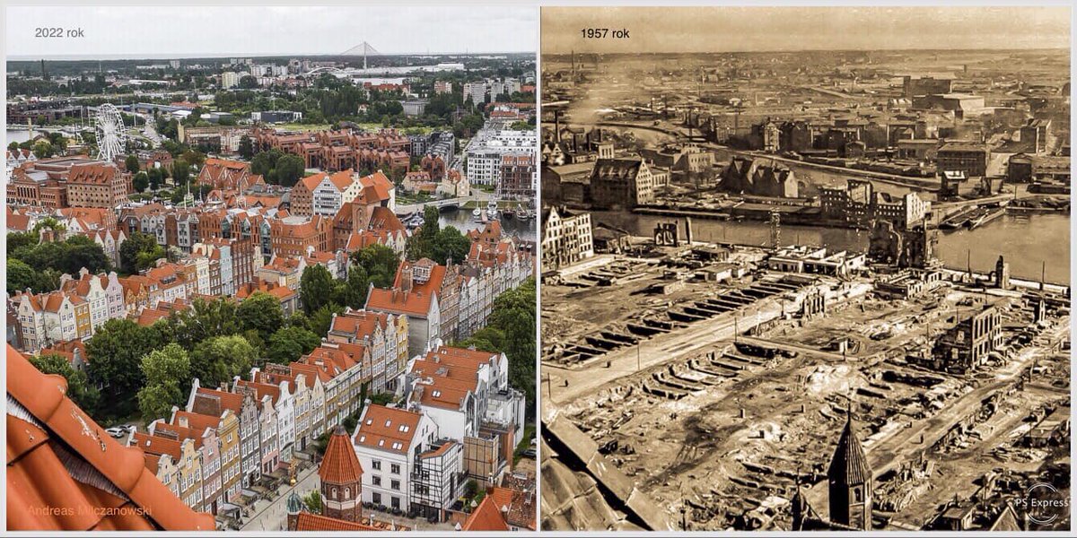 “poland’s reparations were the germans lands it received”

poland received german rubble and built cities out of them